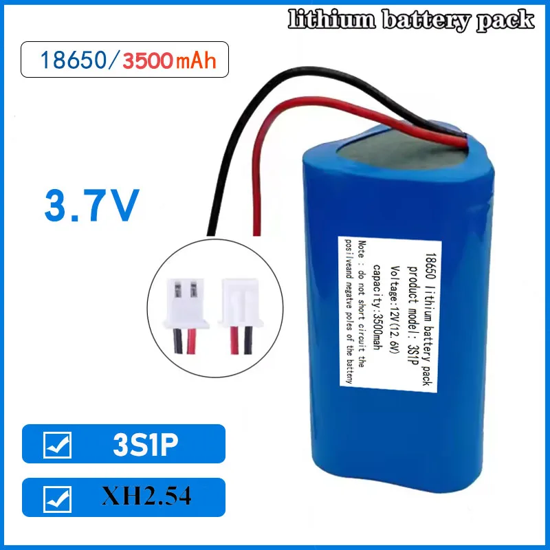 

Batterie Li-ion 12V 3S1P 12.6V/11.1V 18650, Alimentation De Secours 3500mAh, CCTV, Caméra, Pistolet Fascia, Batterie Lithium-ion