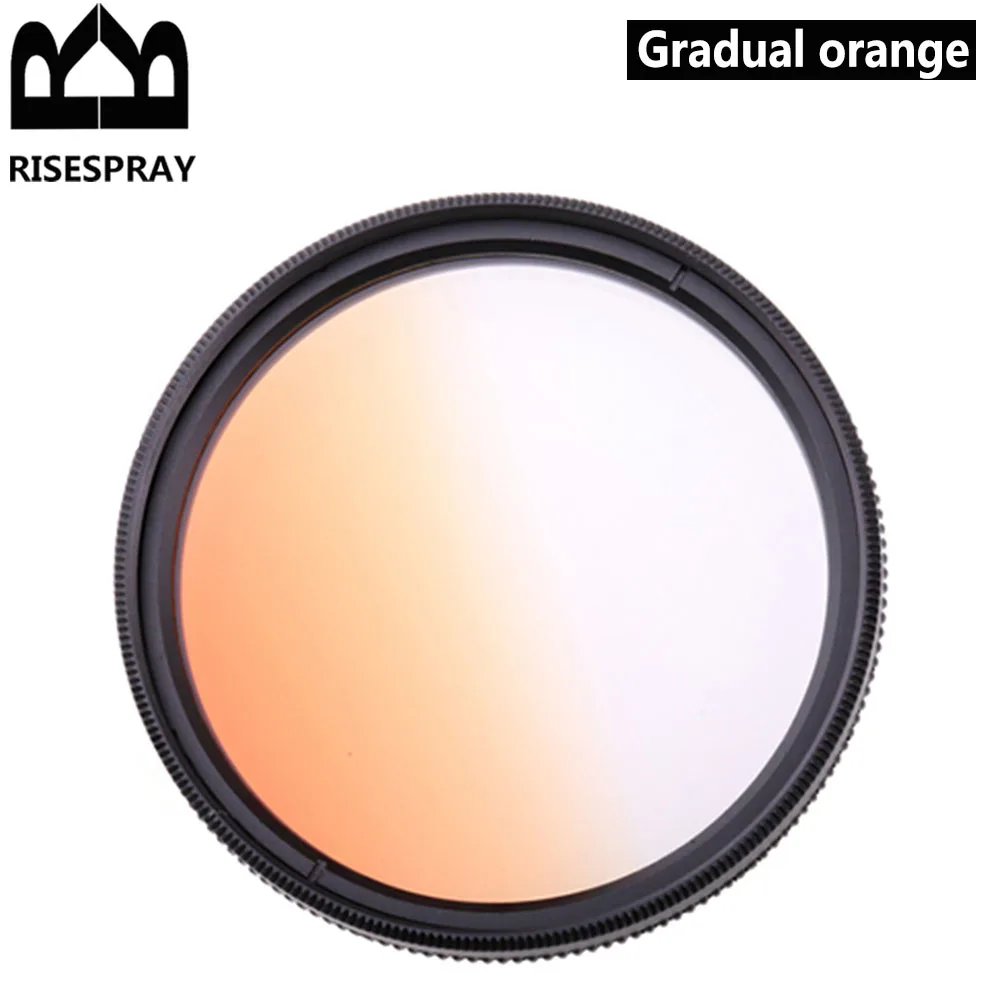 9 sets RISE(UK) Circle Graduated Gradual Gradient Grey Gray Blue Red Orange blue green pink purple brown Color Lens Filter set