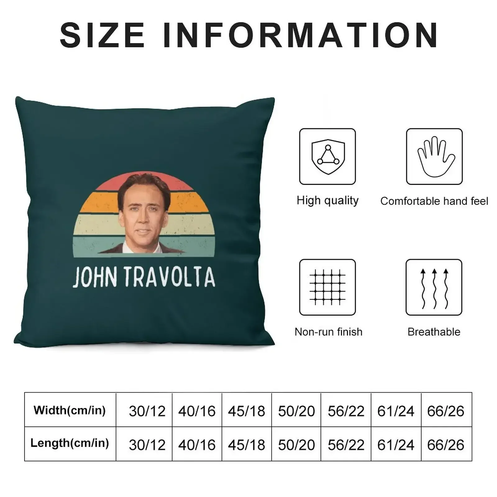 Nicolas Cage John Travolta Face Off Men_s Women_s Throw Pillow Pillowcase Cushion Decorative pillowcase pillow