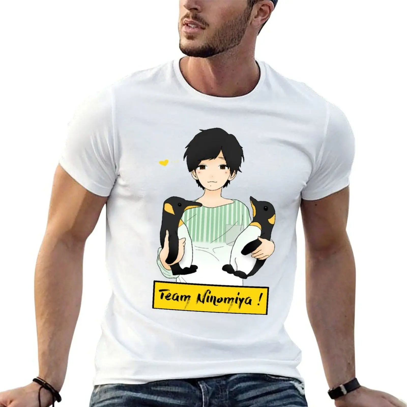 Team Ninomiya! T-Shirt anime hippie clothes mens graphic t-shirts funny