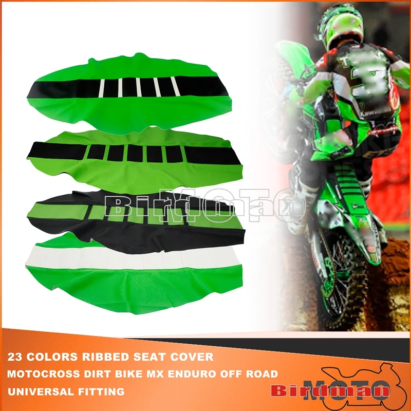 Green Dirt Bike Racing Off Road Motocross Seat Cover Cushion Pad for Kawasaki MX Enduro KXF KLX KX-F KLR KX250 110 300 650 450