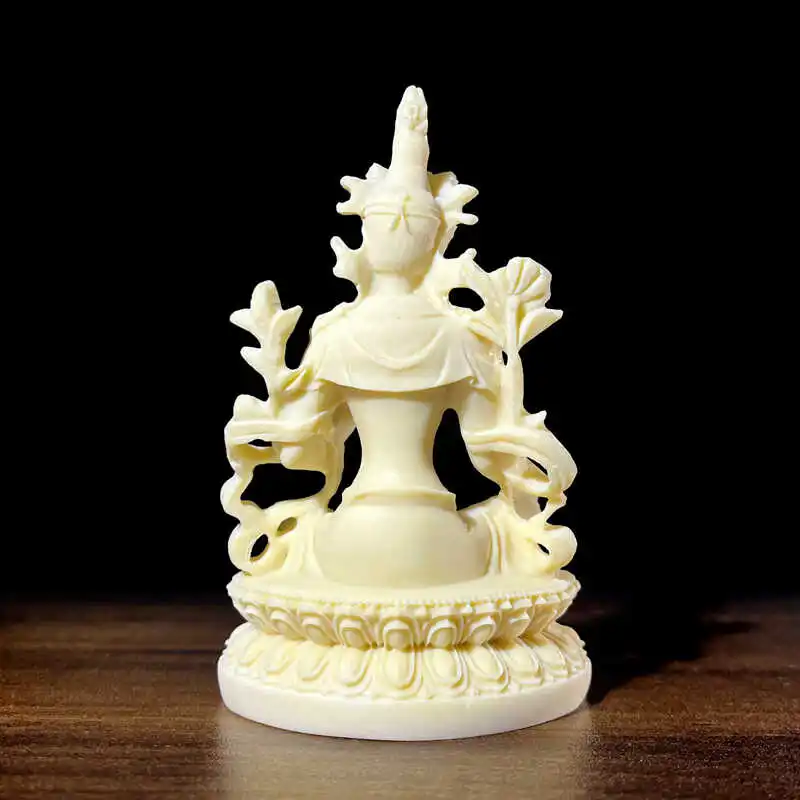 

White mother statue is dedicated to ivory fruit white figure Tibet sculpture Tibetan ethnic supplies Guanyin Bodhisattva Buddha