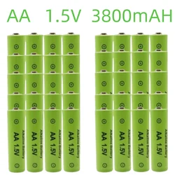 AA1.5V Battery 3800mAh Rechargeable Battery Lithium Ion 1.5V 3800mAH AA lkaline Battery For Torch Toys Clock MP3 Player Replace