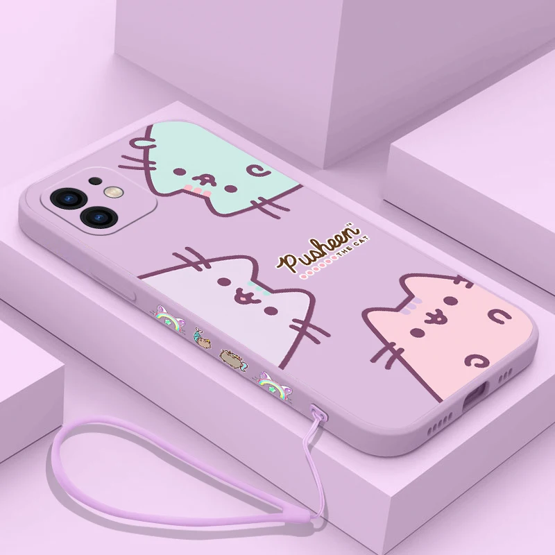 Sanrio Hello Kitty Cat pusheens Case For Samsung A81 A53 A91 A50 A12 A22S A52 A52S A51 A72 A71 A32 A22 A20 A30 A21S A12 4G 5G