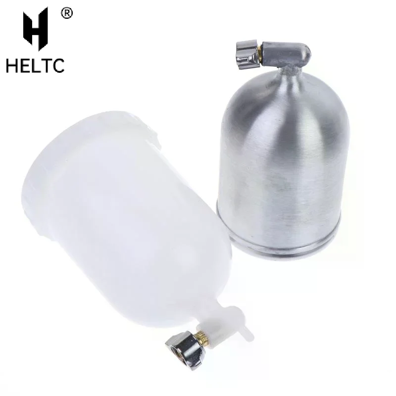 1pc 400CC Plastic/Aluminum Spray Paint Pot Air Gravity Feed Sprayer Cup Pneumatic Tool Accessories For F75 W101 W71 W77