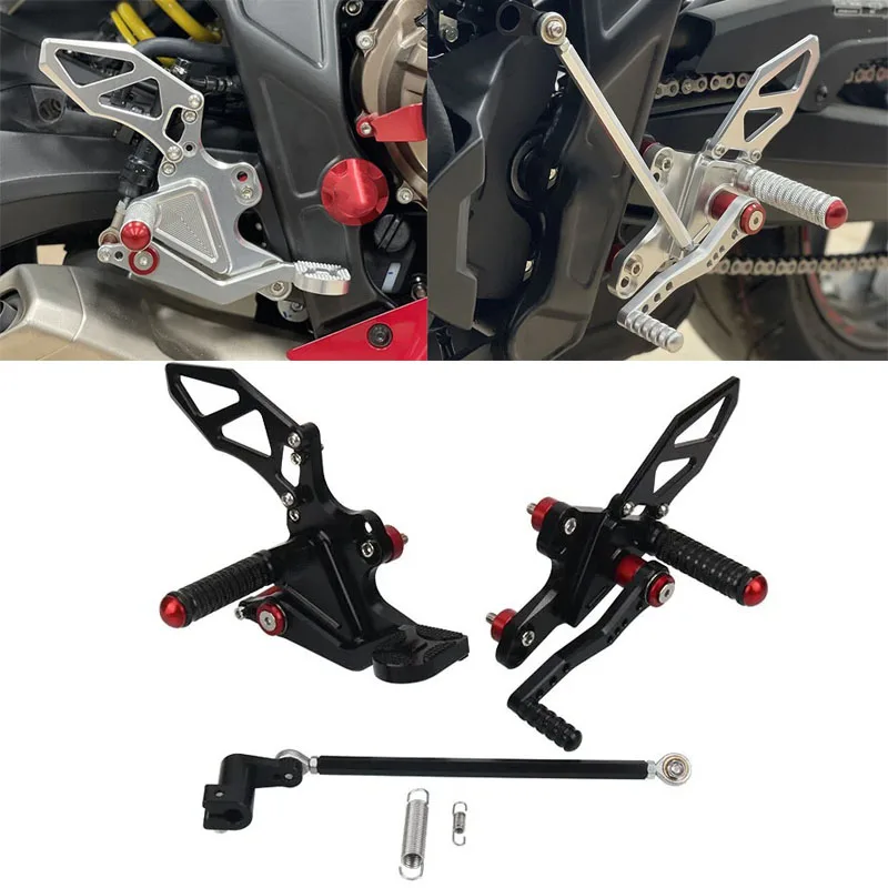 

Motorcycle CNC Adjustable Rear Set Rearsets Footrest Foot Rest For CB650F CBR650F CB650R CBR650R CB 650F 650R CBR 650R