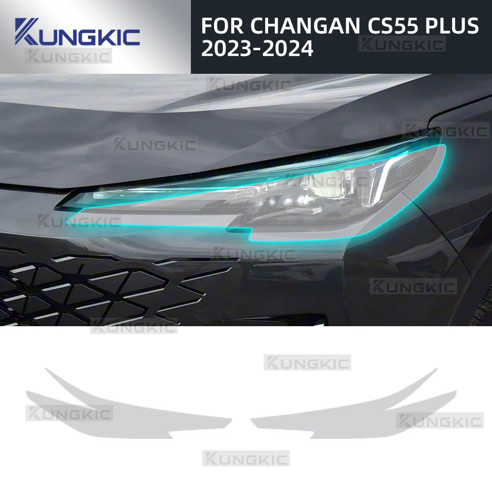 

Car Light Film Car Headlight Lamp Sticker FOR CHANGAN CS55 PLUS 2023-2024 Headlight Tinting Film Exterior Accessory