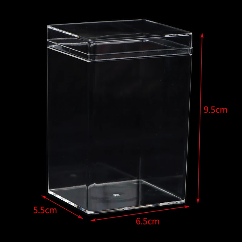 Caja Rectangular de plástico transparente, embalaje para regalo, galletas, dulces, muñecas