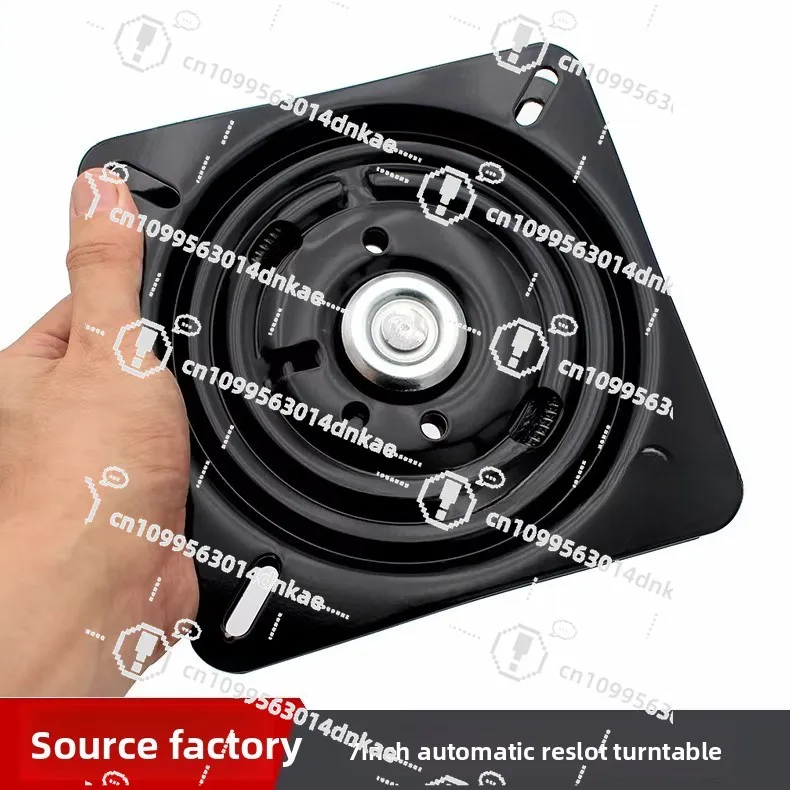 7 Inch 178mm Automatic Pull-back Springback Iron Turntable Reset Turntable Rotating Chair Bar Chair Dining Table TV Base