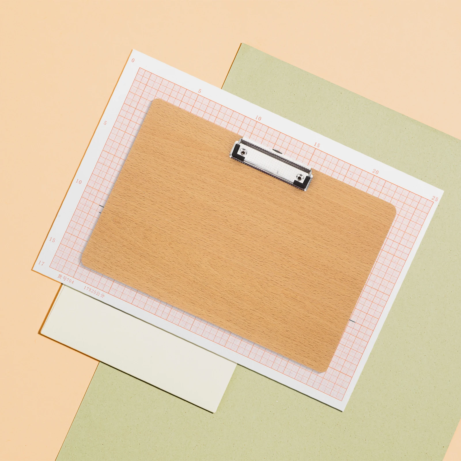 

A4 Density Board Clipboard Metal Clip Smooth Surface For Office Study Drawing Notetaking Document Holder File Clip Folder