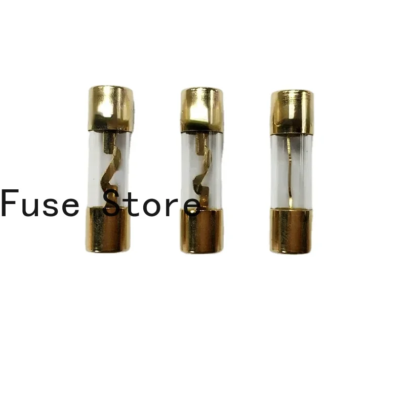 

5PCS 5AG Explosion-proof Glass Fuse Tube Gold-plated Tubular 10*38mm 25A 32V