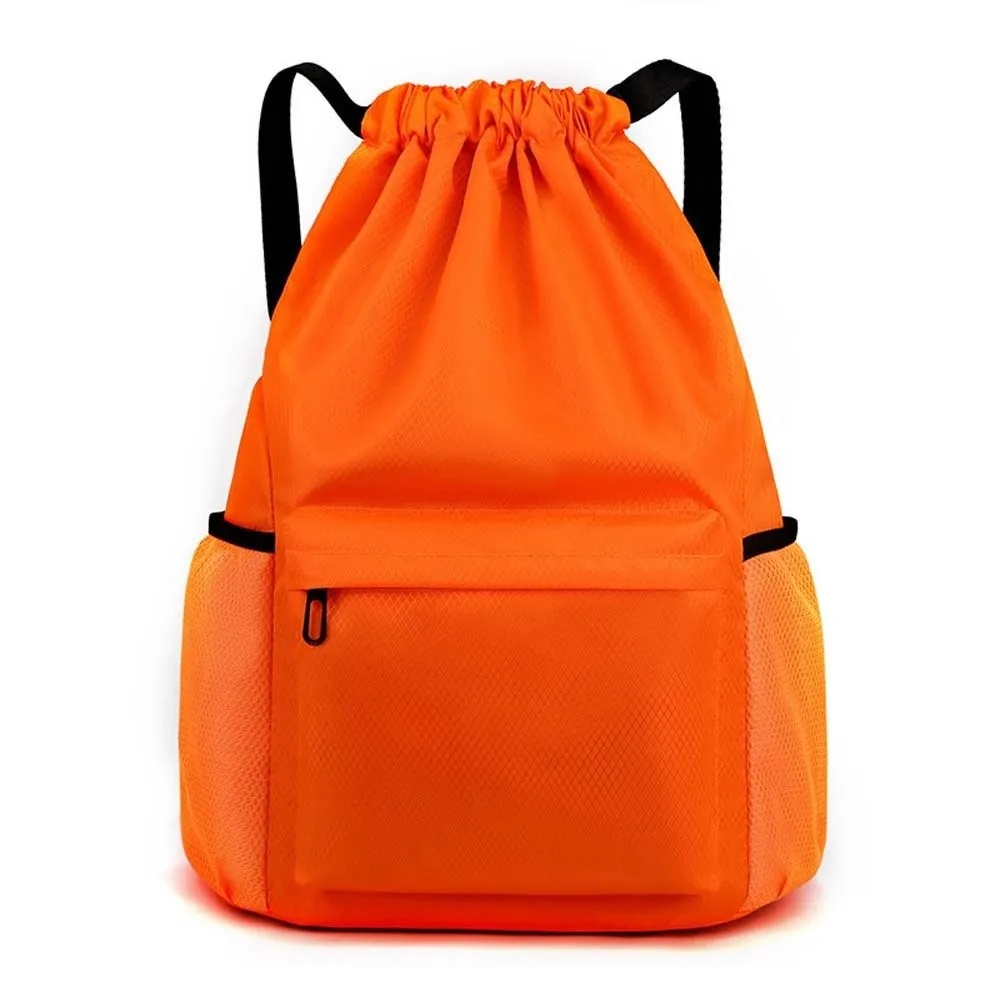 Portable Gym Drawstring Bag Quick Drying Adjustable Straps Oxford Cloth Backpack Anti-splash Water Large Capacity