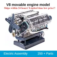 V8 Mini Engine Car Engine Model Can Start The Assembly Model Science Experiment Toys 250+ Parts