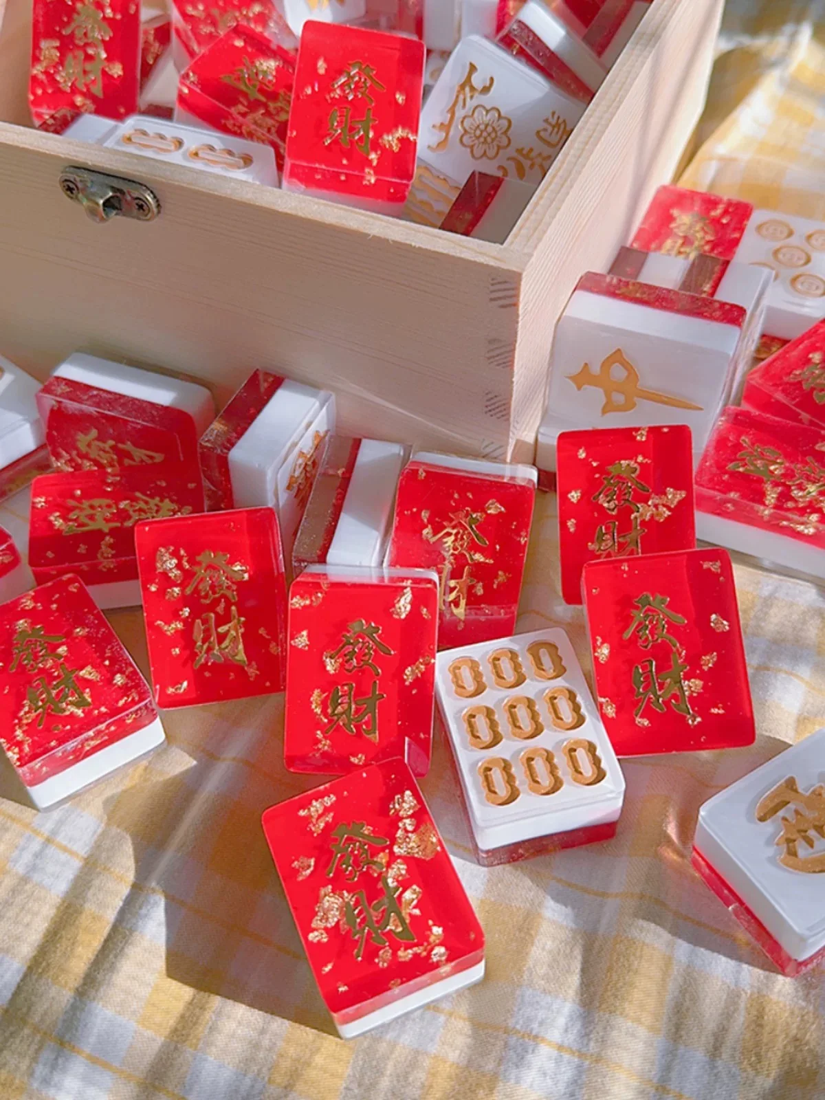 Eco Friendly Mahjong Gift Handmade Mahjong Elegant Packaging Gift Mahjong Set for Special Presents