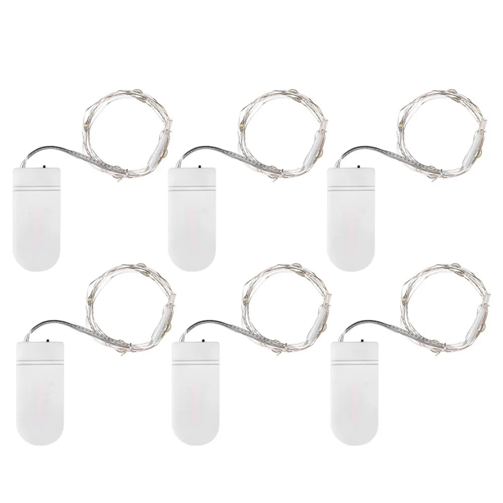 

6Pcs Decorative String Lights LED Light String for Bedroom Wedding Party Patio Festival Home Christmas Lights Operated