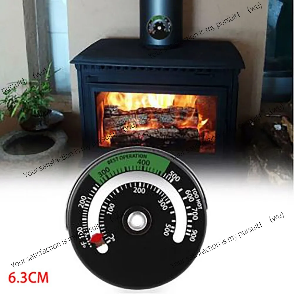 Magnetic wood stove heater thermometer for log burner  fan stove burn indicator