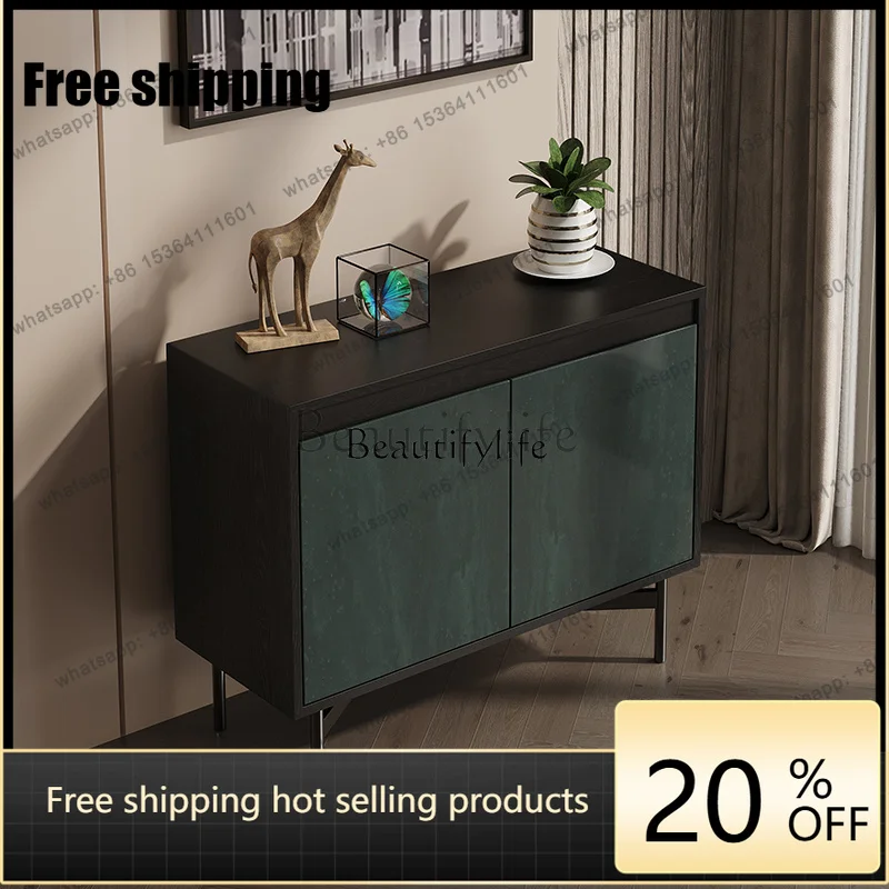 JJ *Italian light luxury door cabinet, living room entrance hall is decorated against the wall, modern simple storage, storage