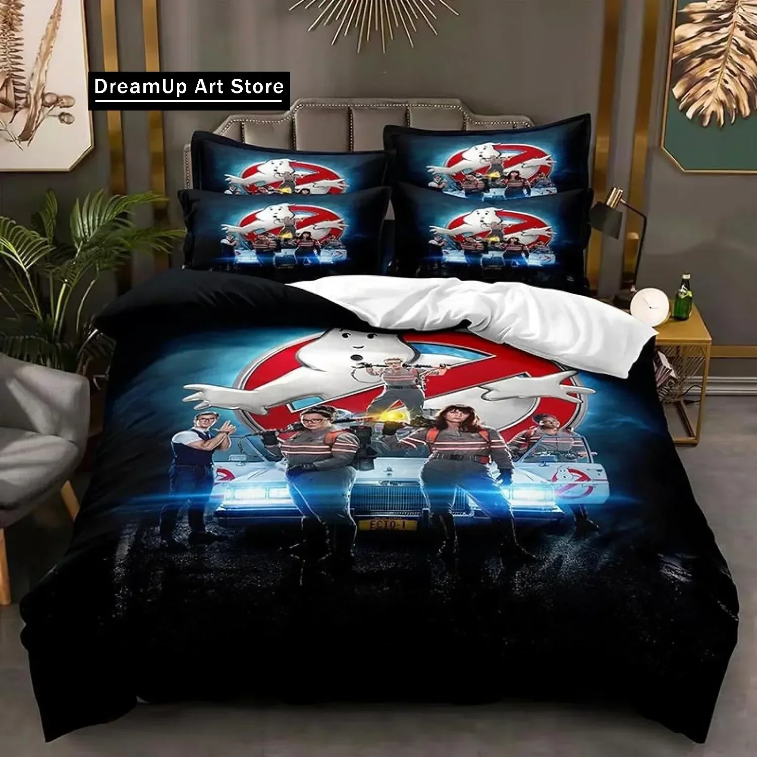 Ghostbusters Bedding Set 3D printed film characters Cover Duvet Single Twin Full Queen King Size Bed Set for Aldult Children - A