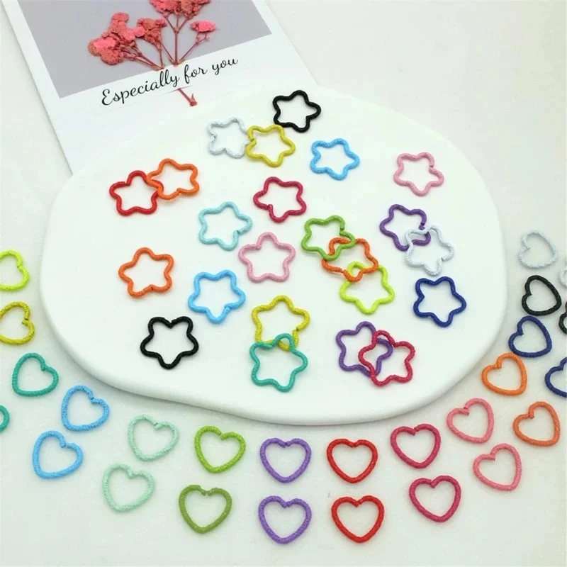 Love Heart/Star Hair Jewelry for Dreadlock Hair Braid Charm Dreadlocks Accessories Braid Rings Cuffs Clips Braid Decors