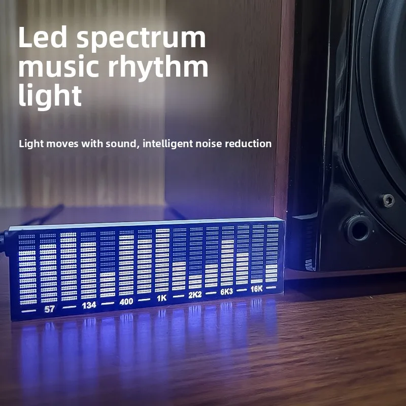 LED Audio Spectrum Display Pickup Atmosphere Light Sound Control Music Spectrum Atmosphere Rhythm Light Car
