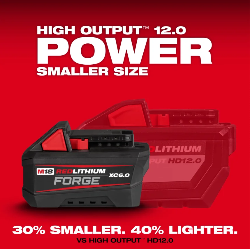 

Milwaukee 18V Premium Forged Battery Super Durable Rechargeable Core Full Series Milwaukee Power Tool Matching Spare Battery