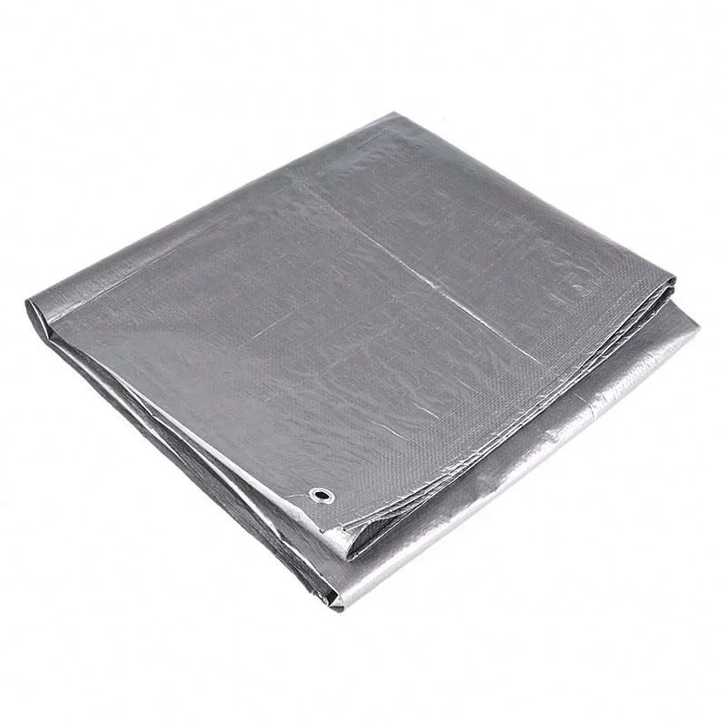 

【From China】Heavy D-uty Tarpaulin Brown Green Waterproof Sliver PE Breathable Coated Pattern Polyethylene Material
