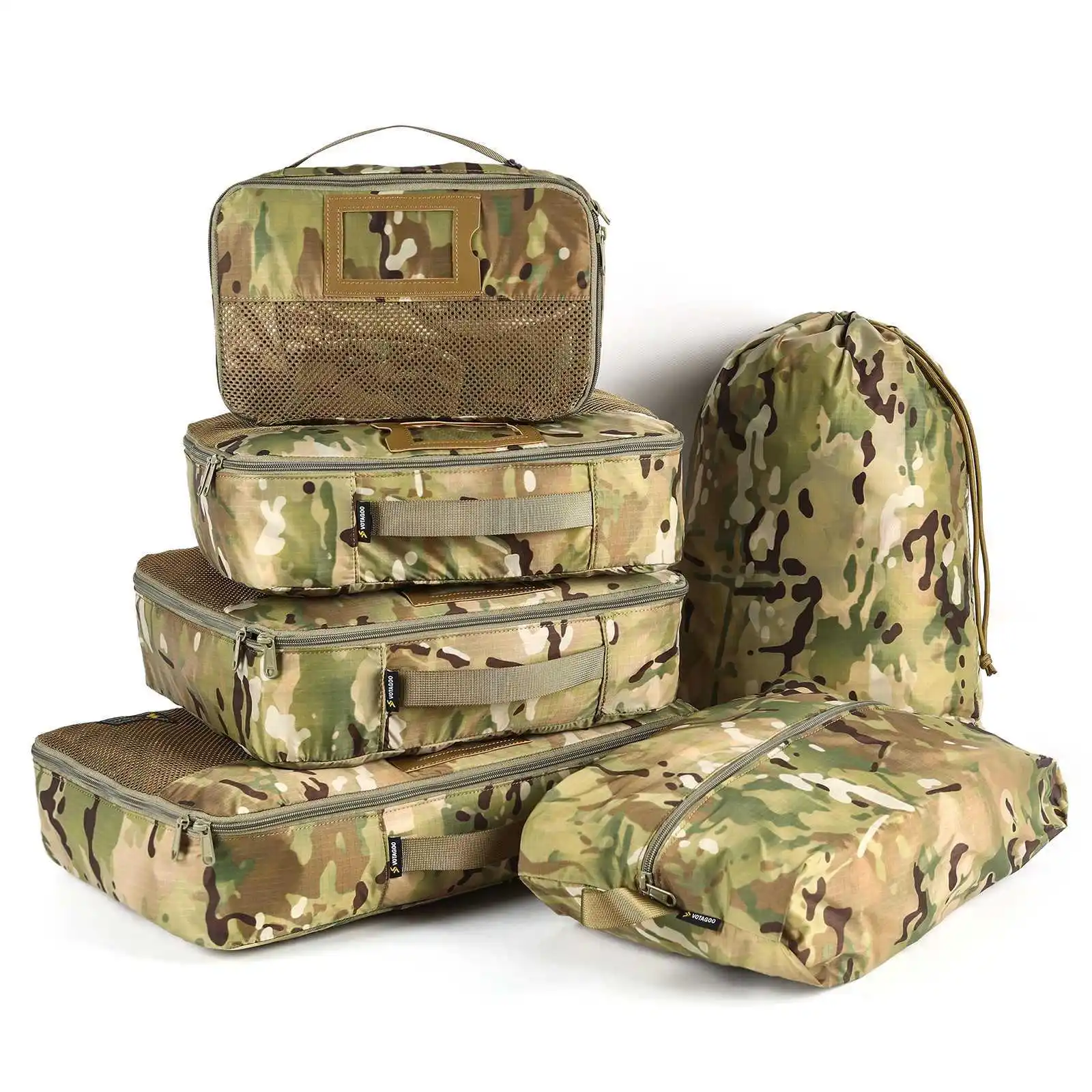 

6-piece travel bag tactical equipment carrying bag combination suitcase inner bag expansion storage miscellaneous bag travel