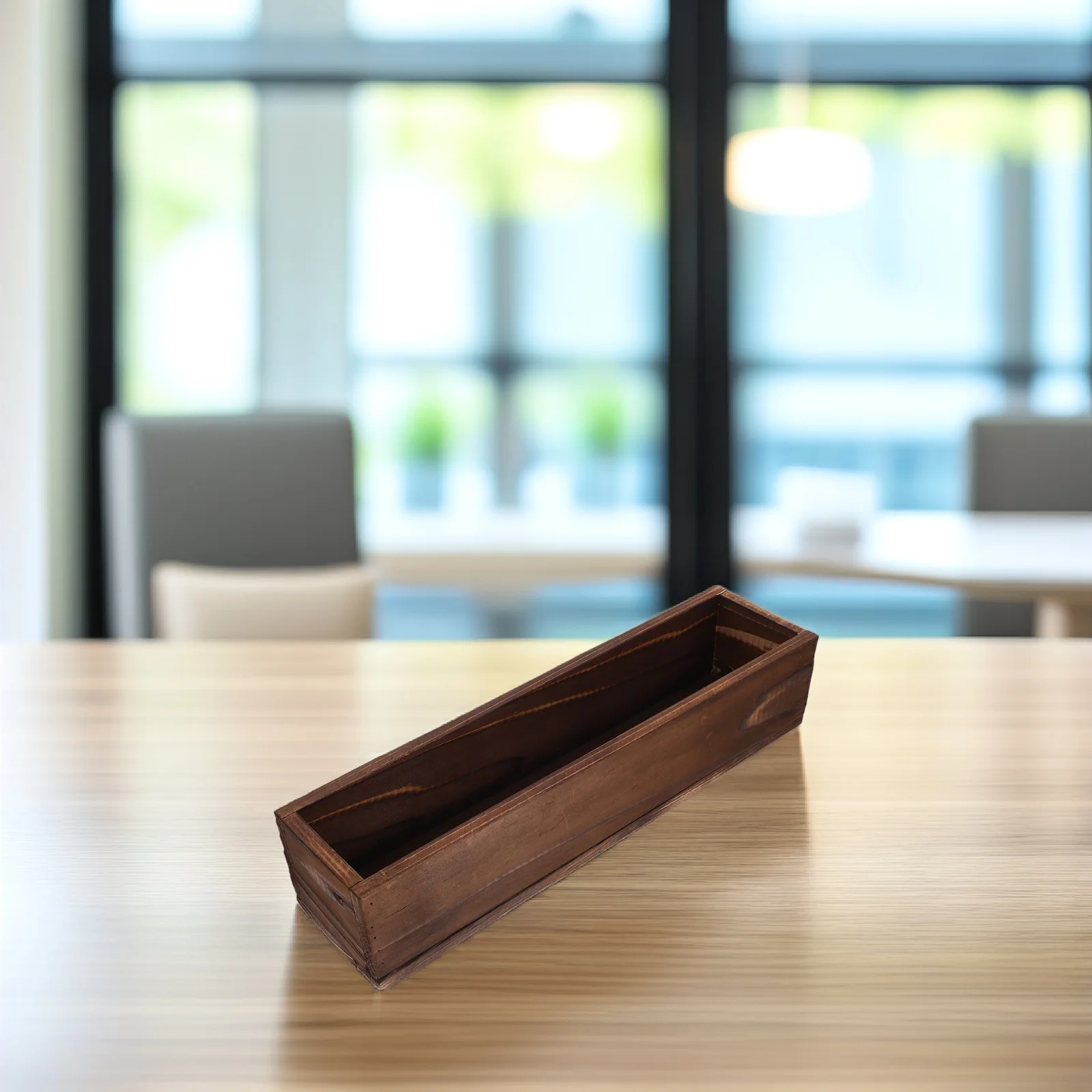 

Wooden Flower Pot Cactus Planter Bonsai Pots Large Succulent Rectangular Window Planter Box Garden Plant