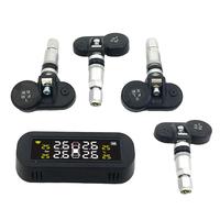 Solar Power Tire Pressure Monitoring System Wireless TPMS Monitor Detection