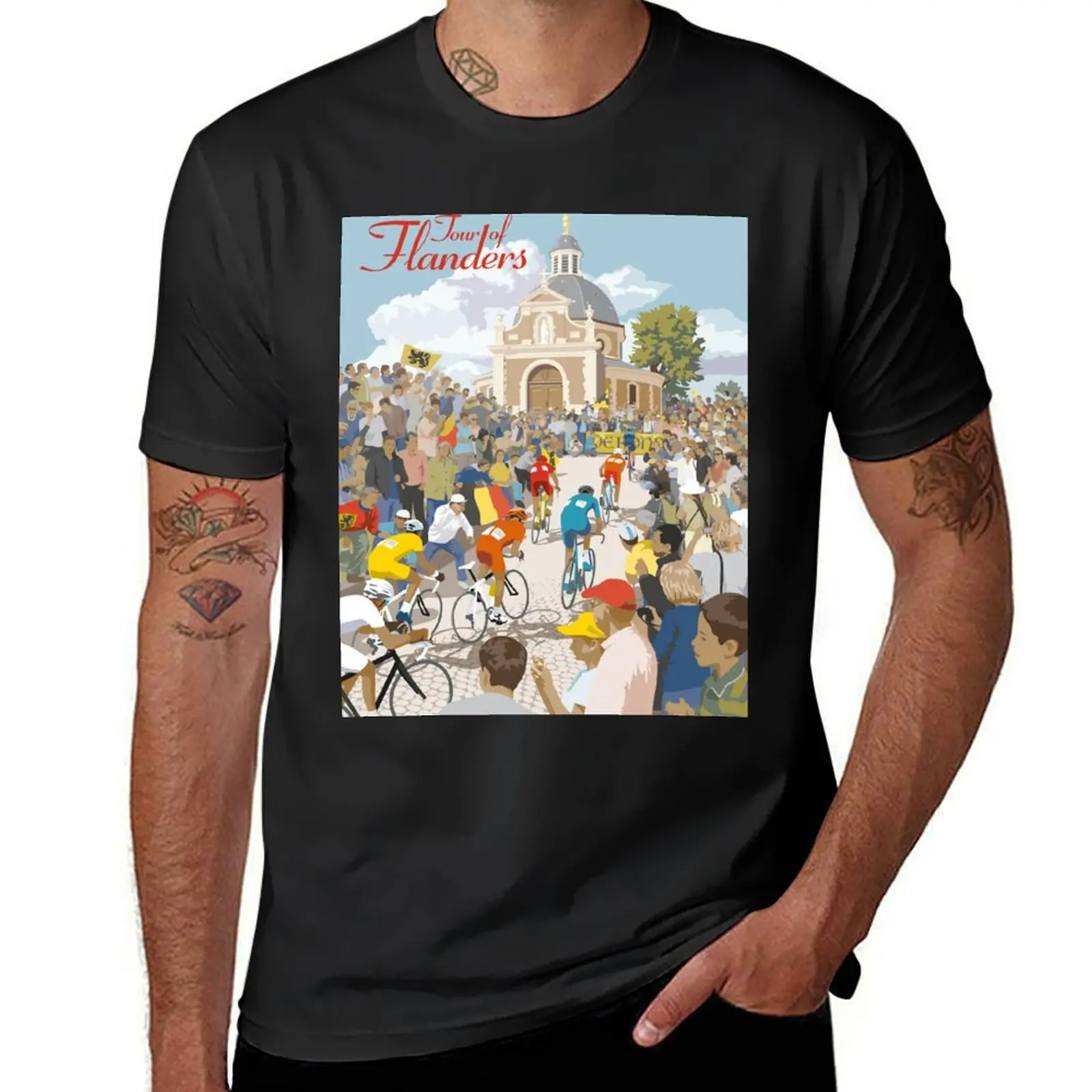 TOUR OF FLANDERS, BELGIUM T-Shirt oversizeds customs design your own t shirts for men graphic