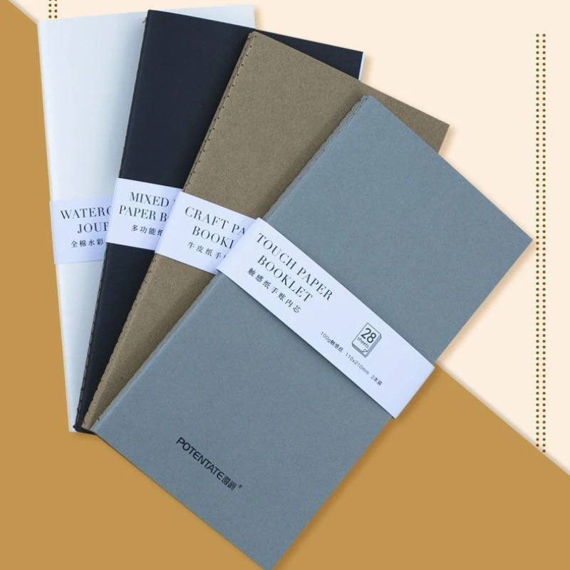 

Handbooks 16 Sheets/28 Sheets Bound with Lock Thread for Sketching Painting Travel Inspiration Recording