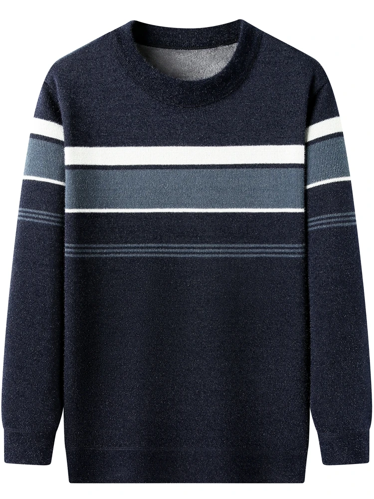 

Thiened Fce Knitted Sweater for Middle-Aged And ly Men Winter Warm Base irt Autumn Winter Sle Men's Faion Cit...
