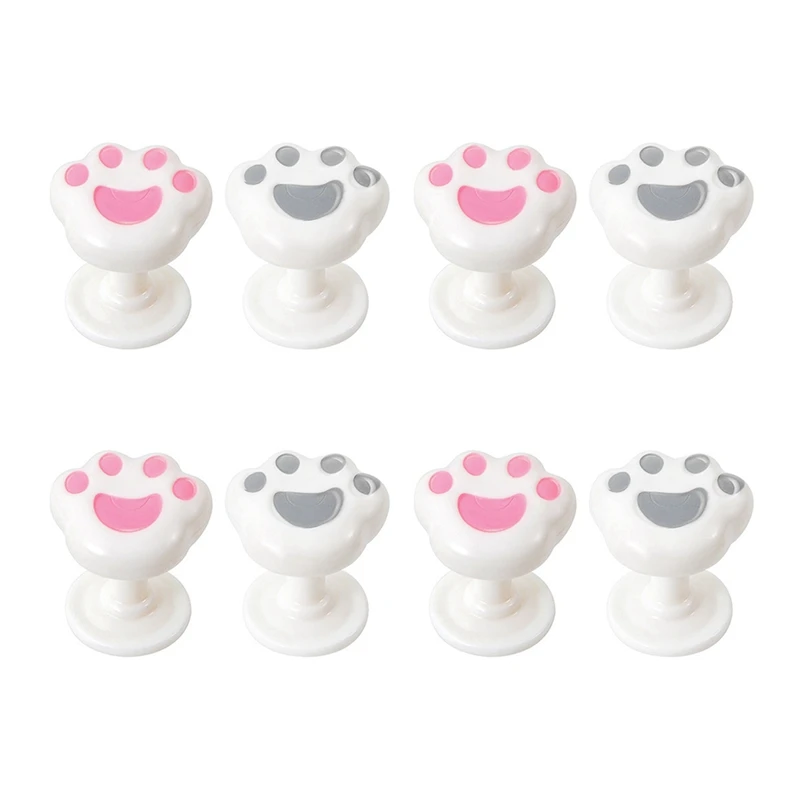 ABDJ-Pulso de botón de inodoro con garra de gato, asistente de lavado de inodoro de uñas largas, fácil de instalar