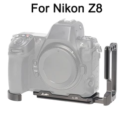 L Plate for Nikon Z8 Camera Quick Release Plate Stabilizer Vertical Racket Handle Metal L Plate Holder Hand Grip Tripod Bracket