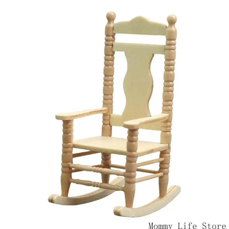 

Doll House Rocking Chair Model Realistic Dollhouses Rocking Chair Realistic Play Chair Realistic 1:12 Model Toy