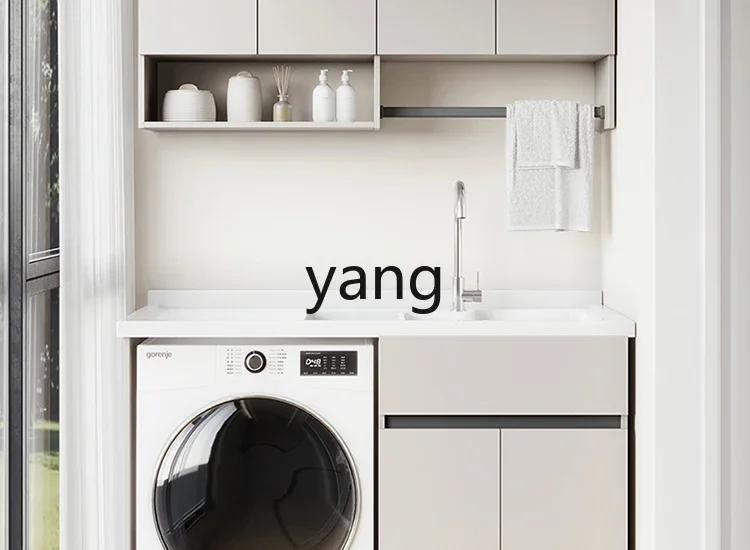 LHH verdickte Waben-Aluminium-Balkon-Wäscheschrank-Kombination, Wäsche, Waschbecken, Trommel, deutlich andere