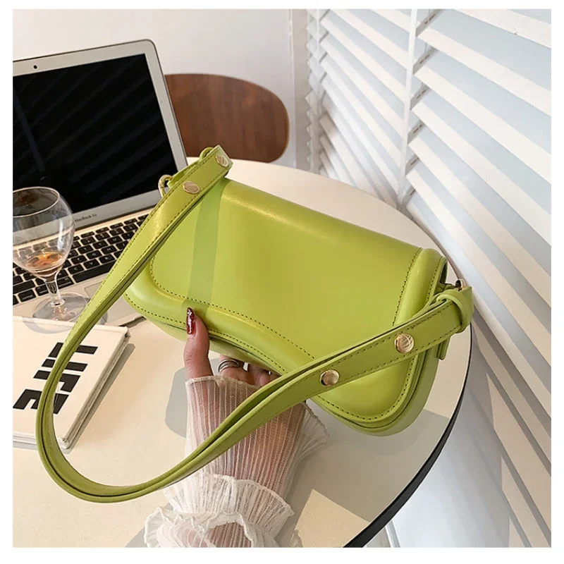 Solid Soft Shoulder Bags Zipper Interior Compartment 2024New Bags for Women Fashion Dumpling Shape Candy Colors Women's Handbags