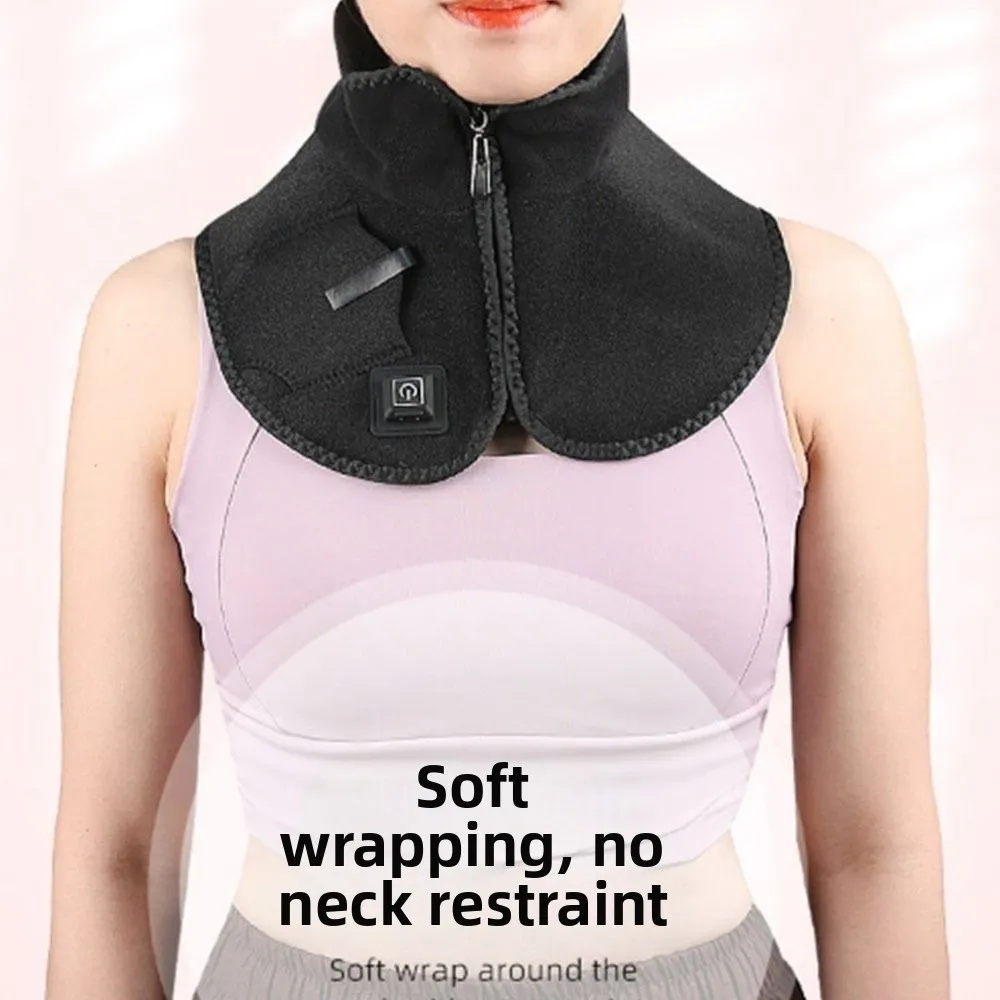 

USB Heating Neck And Shoulder Heating Pad Soft 3 Modes Heated Heating Neck Wrap with Zipper Comfortable Electric Warmer Shawl