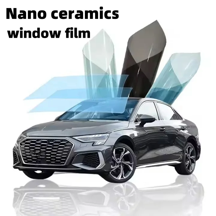 High quality brand privacy window film, nano ceramic high insulation car glass window coloring film explosion-proof film