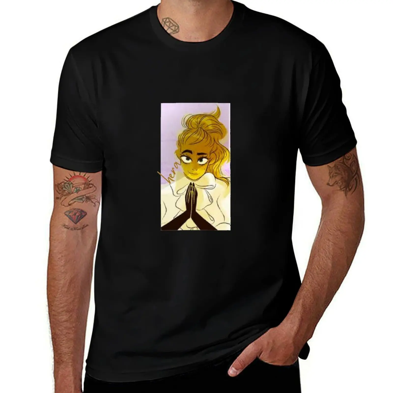 #3 Hera Lore Olympus Main Characters Collection Webtoon Art T-Shirt Large Size Breathable Tee T-Shirt
