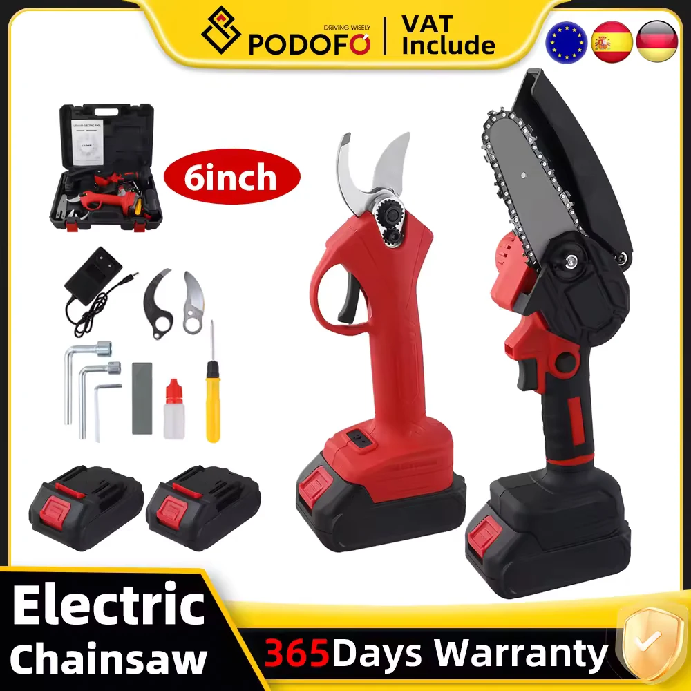 Mini motosega a batteria per motosega elettrica senza spazzole da 4 pollici con motore ad alta efficienza per potatura rifilatura taglio legno leggero