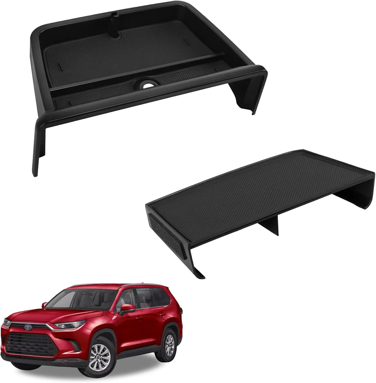 

For Toyota Grand Highlander Center Console Organizer Tray 2023-2026 Dashboard Holder Storage Box Tray with Sunglasses Holder