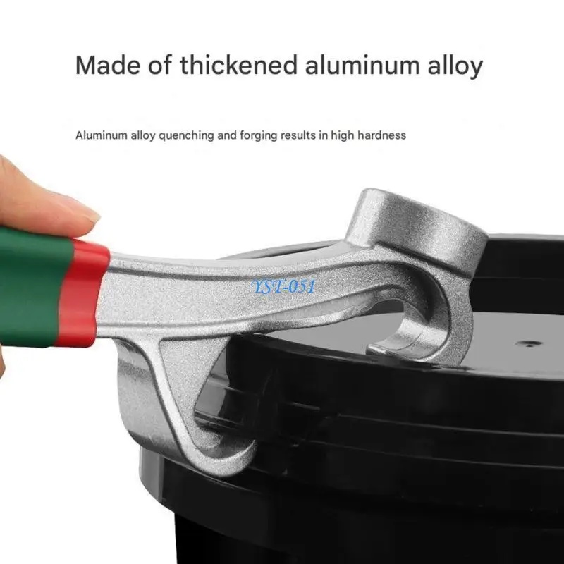 E15A Strong Steel Paint Jar Opener Wrench Having Gentle Hold For Fatigue Reduction