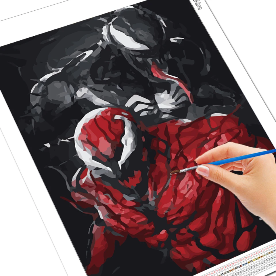 Disney Venom Painting By Numbers Antihero Oil Painting Drawing By Numbers On Canvas Picture For Living Room Home Decoration