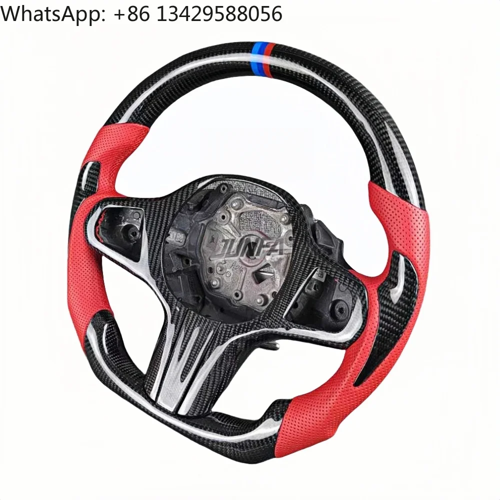 

For BMW G30 G20 G01 G02 G05 G06 G07 M4 M5 F90 M8 X3 X4 X5 X6 F40 F44 F97 F98 F95 F96 G11 G12 3 4 5 7 Carbon Fiber Steering Wheel