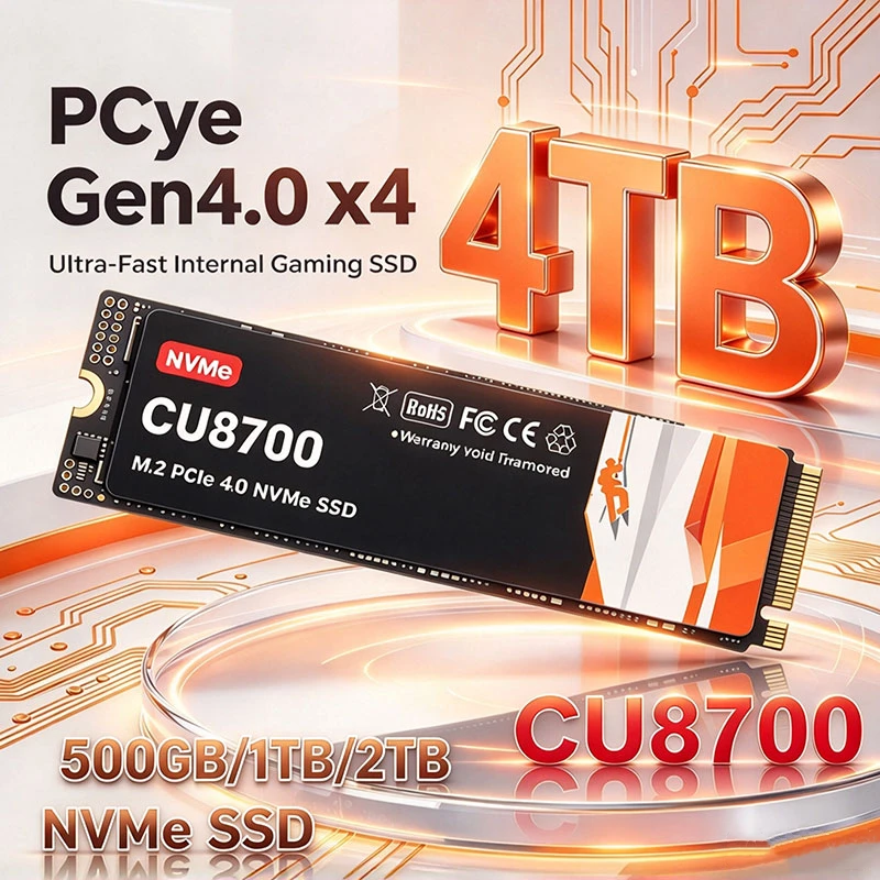 CU8700 SSD NVMe M2 1TB  PCI-e 4.0X4 Internal Hard Disk 2280 SSD 1TB 2TB 4TB Solid State Drive Drive for Desktop PC Laptop