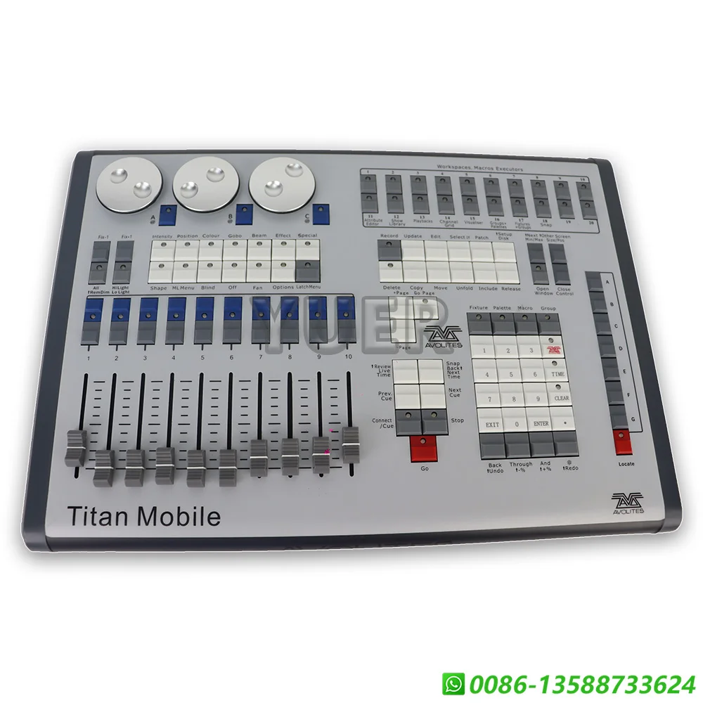 Imagem -02 - Titan-professional Mobile Console Wing Iluminação de Palco dj Disco Independent Dmx512 Output 2048 Canais 16 Canais