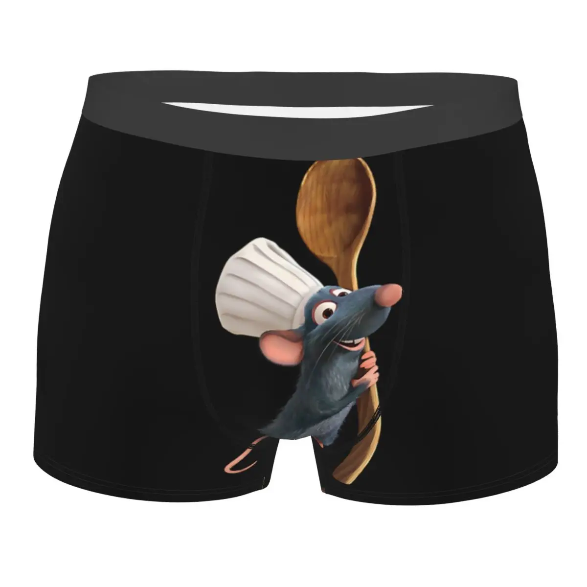 

Ratatouille Chef Remy With Spoon Underwear Men Sexy Printed Custom Boxer Shorts Panties