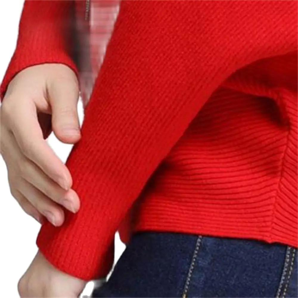 Fall Sweatershirt Women Slash Neck Knitted Winter Sweaters Tops Female Batwing Cashmere Casual Pullovers Jumper Pull Femme 2024