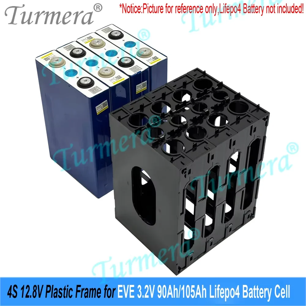 12V Battery Frame for CATL EVE Easy to install 280Ah 304Ah 320Ah 105Ah Lifepo4 Cells Flame-Retardant ABS PC Plastic Holder with
